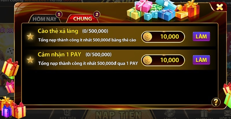 Các điều kiện để nhận ưu đãi tại cổng game